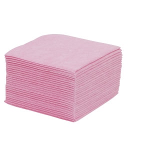 Vaatdoek viscose 38x40 roze 25 stuks