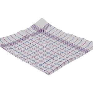 Theedoek nationale ruit ca. 65x65 cm set à 6