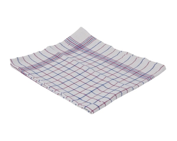 Theedoek nationale ruit ca. 65x65 cm set à 6