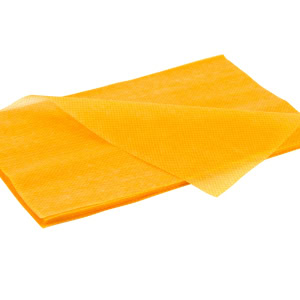 Stofwisdoekjes viscose 25x40 cm oranje set à 50