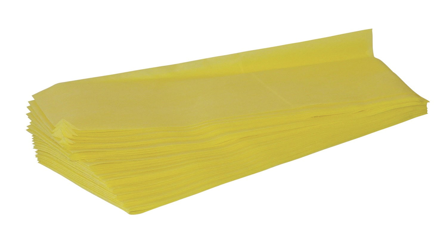 Stofwisdoek viscose 30-gram 25×60 cm geel 1000 stuks Stofwisdoek viscose 30-gram 25×60 cm geel 1000 stuks