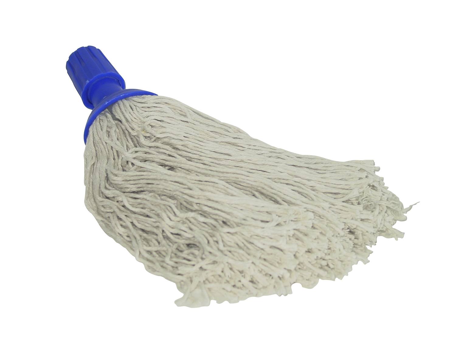 Spaanse mop ronde steelhouder 250 gram dop blauw
