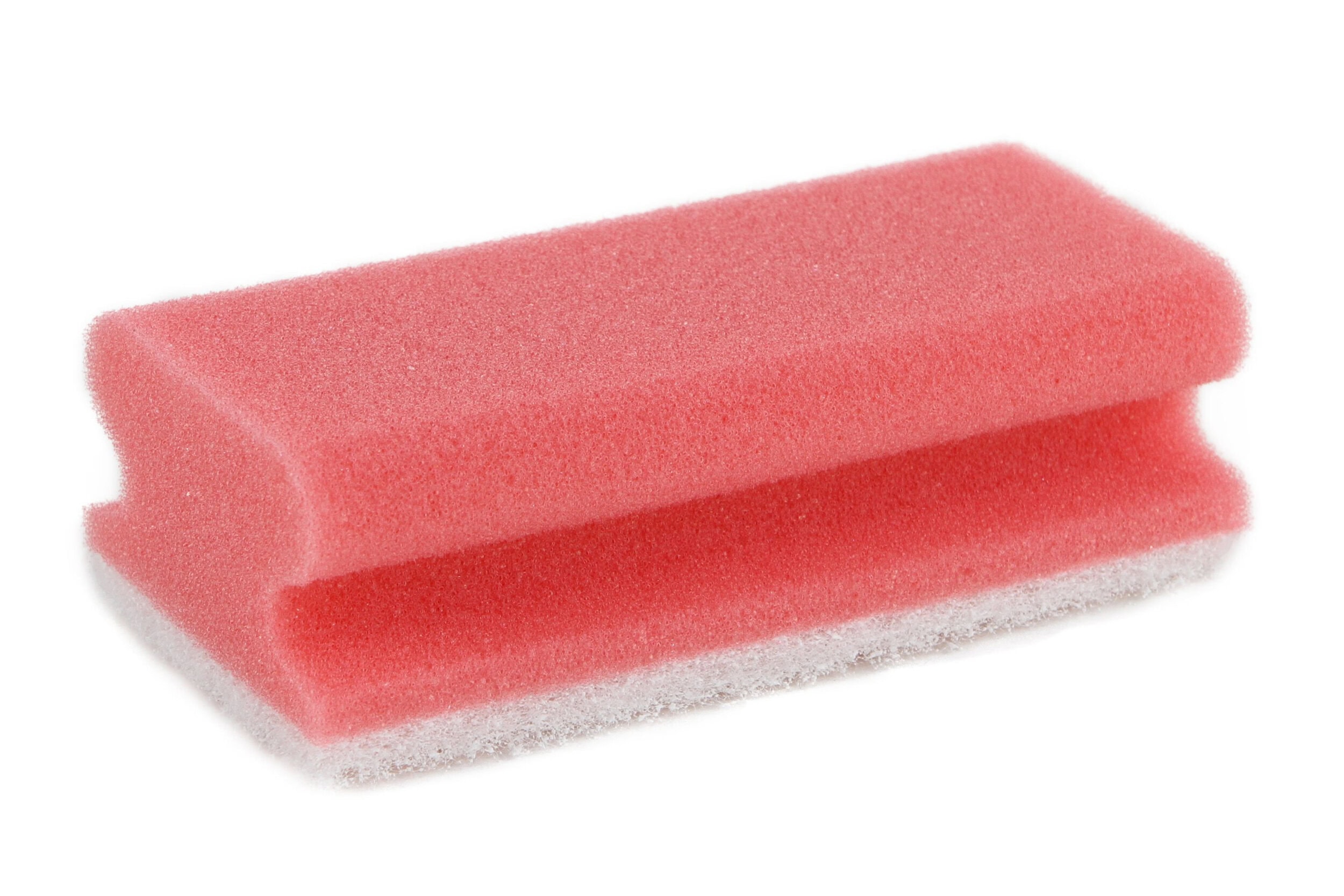 Schuurspons met greep set à 10 ca. 140x70x42 mm rood / wit Schuurspons met greep set à 10 ca. 140x70x42 mm rood / wit