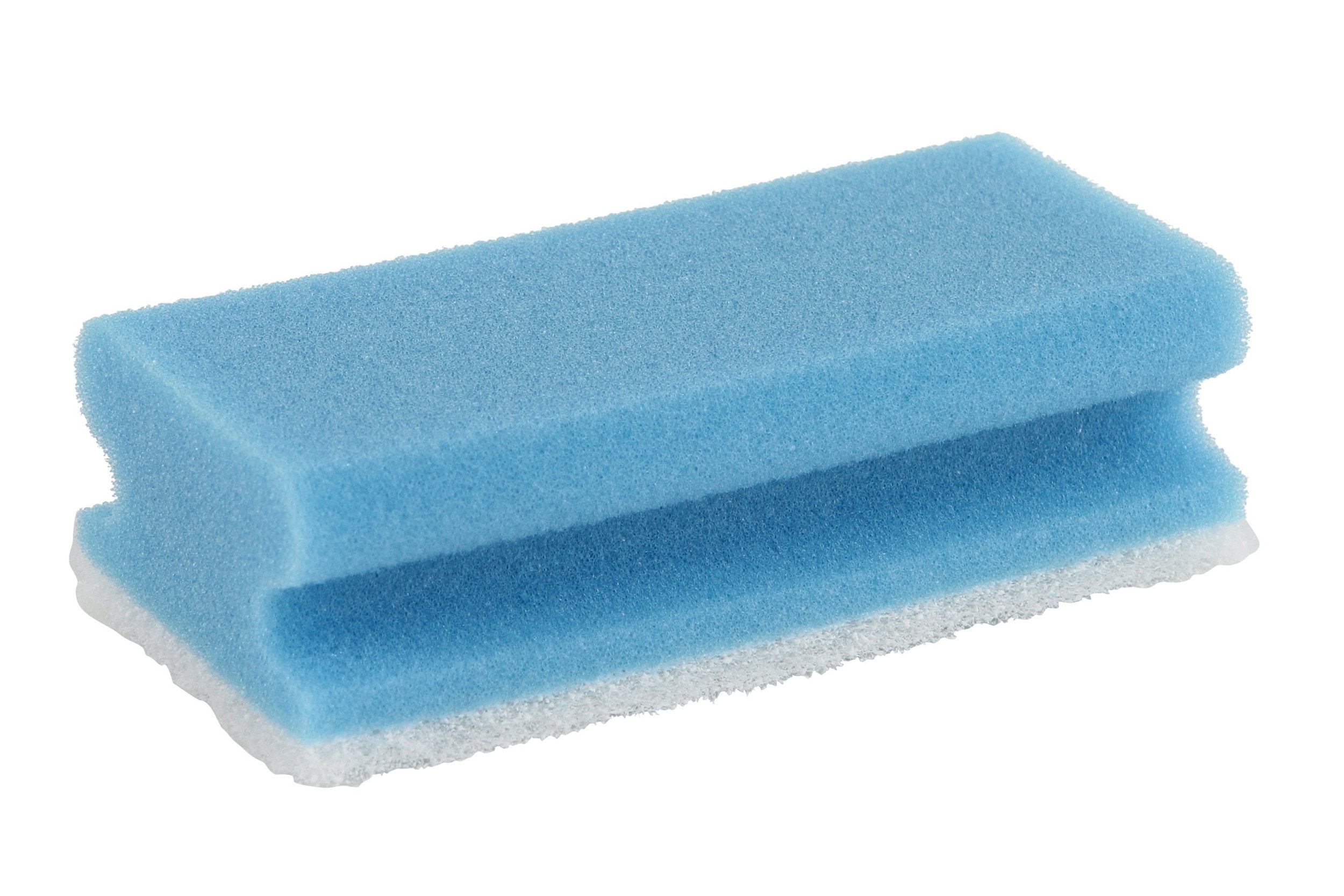Schuurspons met greep set à 10 ca. 140x70x42 mm blauw / wit Schuurspons met greep set à 10 ca. 140x70x42 mm blauw / wit