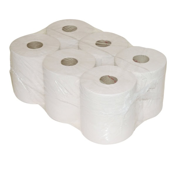 Midi poetspapier recycled 1 laags 270m x 19 cm ( 6 rol )