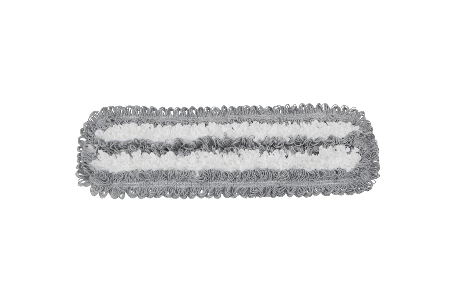Vlakmop microvezel/katoen 40x13cm flappen/pocket systeem