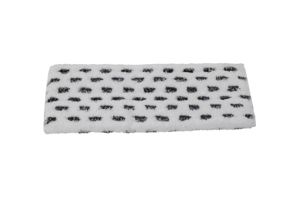 Vlakmop microvezel 40x13cm met schuurvlakken flappen/pocket