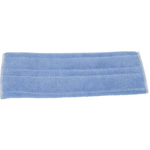 Vlakmop blauwe microvezel 40x13cm tbv flap / pocket systeem