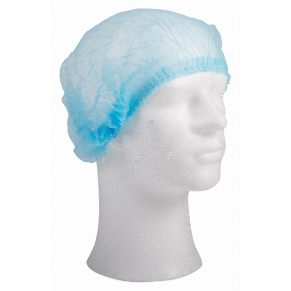 Comfort haarnet wokkel blauw non woven 58 cm
