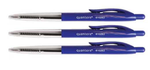 balpen quantore drukknop blauw doos à 50 st balpen quantore drukknop blauw doos à 50 st