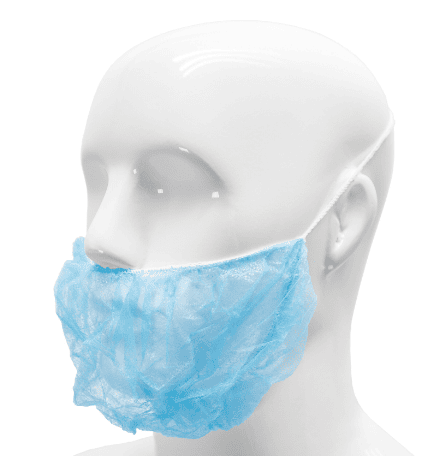 Non woven baardmasker blauw á 1000 stuks Non woven baardmasker blauw á 1000 stuks