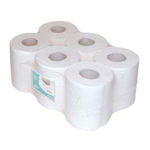Midi poetspapier cellulose 1laags - 300m x 19cm  ( 6 rol )