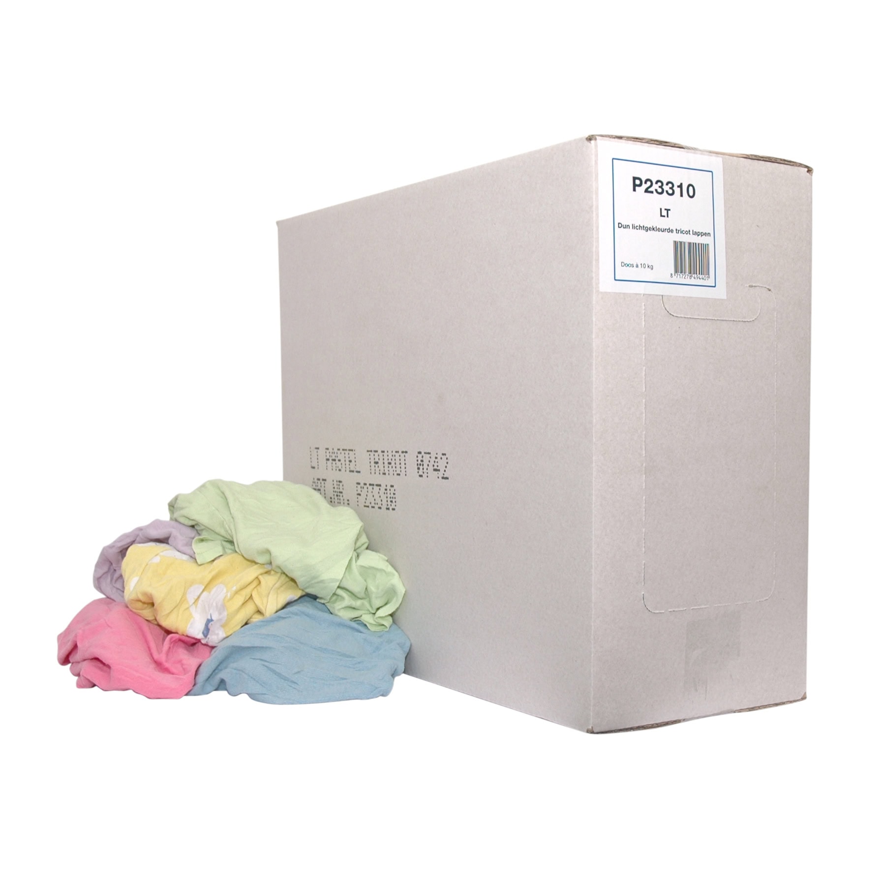 Poetslappen dik en dun bont tricot 10KG Poetslappen dik en dun bont tricot 10KG