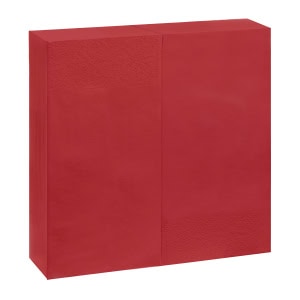 Servet rood - 40x40 1/8 vouw 2000st.