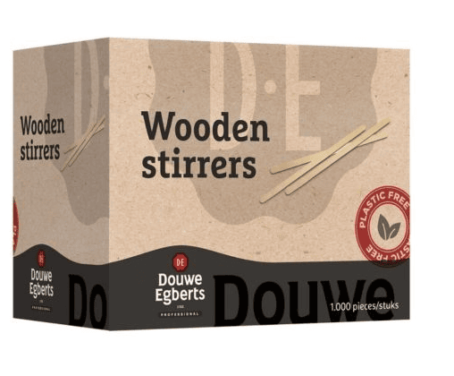 DOUWE EGBERTS Roerstaafjes Hout Ongecoat DOUWE EGBERTS Roerstaafjes Hout Ongecoat