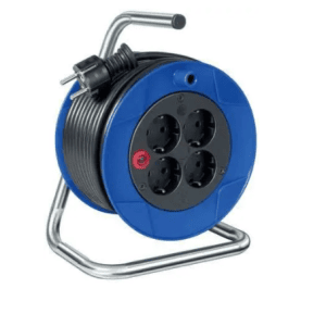 Haspel 15 meter 4-voudig 3 x 1.5mm²