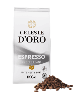 Celeste d’Oro Finest Espresso beans (1kg beans) Celeste d’Oro Finest Espresso beans (1kg beans)