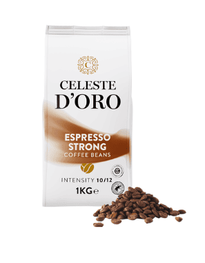 Celeste d’Oro Finest Espresso Strong beans (1kg beans) Celeste d’Oro Finest Espresso Strong beans (1kg beans)