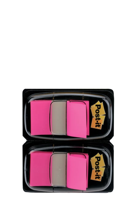 Indextabs 3M Post-it 680 25.4×43.2mm duopack roze 100 vel