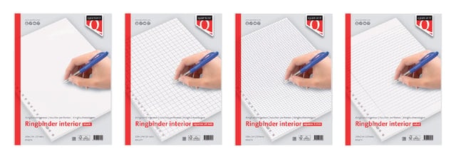 Interieur Quantore A4 23-gaats ruit 10mm 100vel