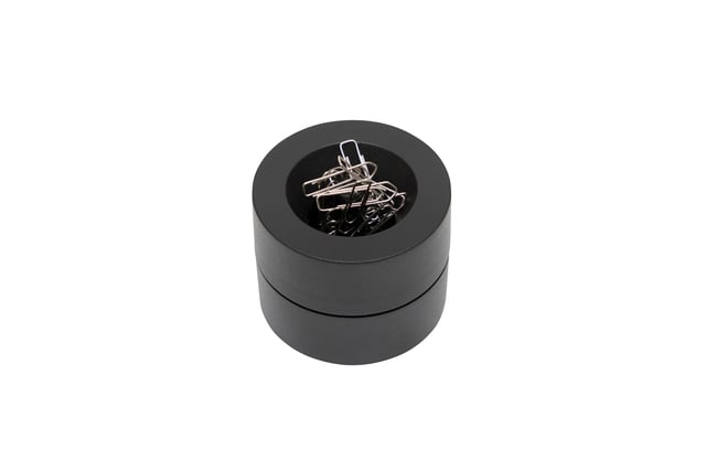 Papercliphouder MAUL Pro magentisch Ø73mmx60mm zwart