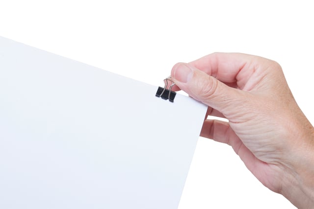 Papierklem MAUL 213 foldback 13mm zwart 12 stuks