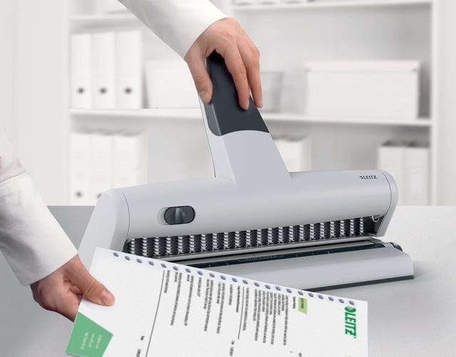 Perforator Leitz 5115 heavy duty 23 gaats zilver