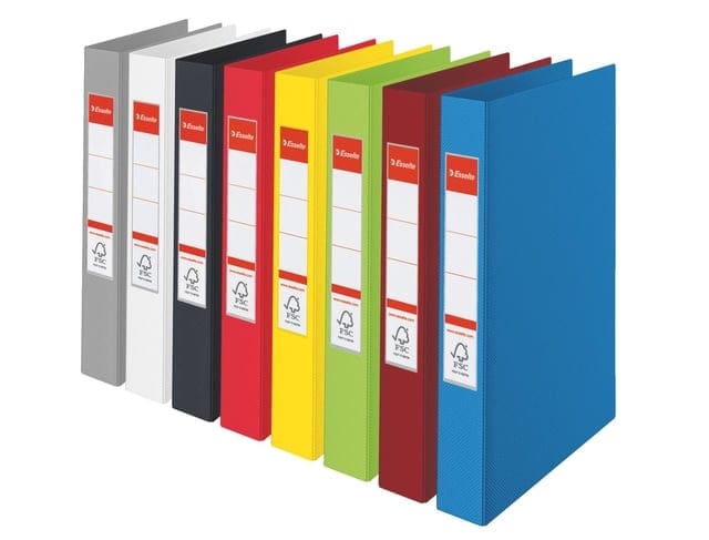 Ringband Esselte VIVIDA A4 4-rings O-mechaniek 25mm PP PP zw