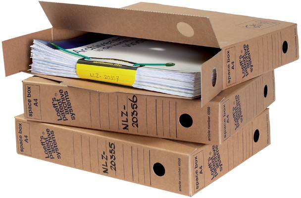 Archiefdoos Loeff's Space Box 4550 A4 320x240x60mm - Afbeelding 2