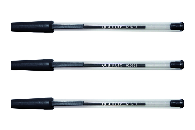Balpen Quantore Stick zwart medium - Afbeelding 3