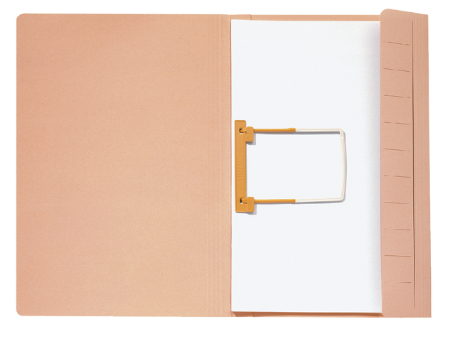 Clipmap Secolor A4 100% gerecycled karton 250gr beige verpakt per 10 stuks - Afbeelding 3