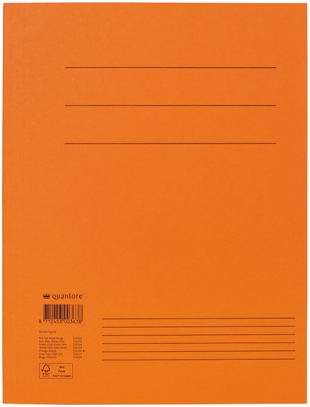 Dossiermap Quantore A4 300gr oranje - Afbeelding 2