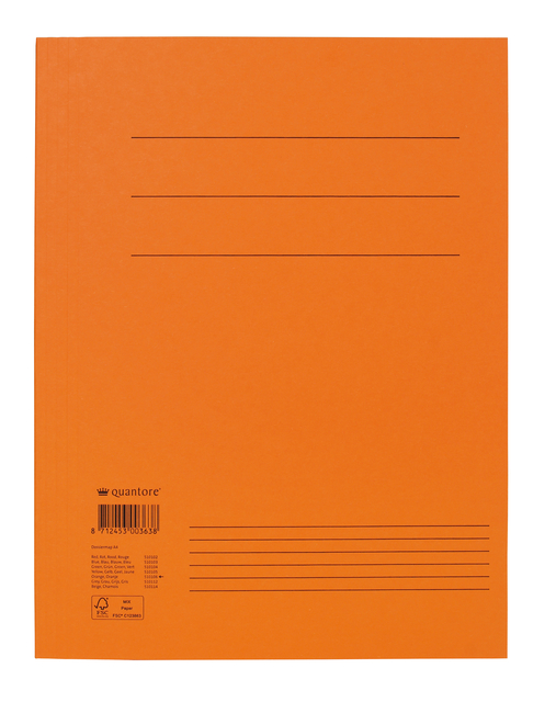 Dossiermap Quantore A4 300gr oranje - Afbeelding 3