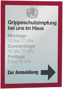 Duraframe Durable 487303 A3 rood 2 stuks