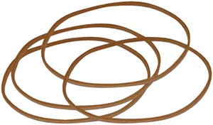 Elastiek Standard Rubber Bands 22 100×1.5mm 500gr 1330 stuks bruin