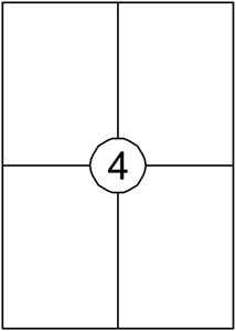 Etiket Quantore 105x148mm 400 stuks