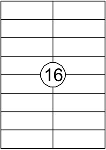 Etiket Quantore 105x37mm 1600 stuks