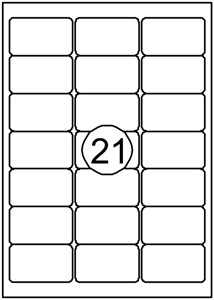 Etiket Quantore 63.5×38.1mm 2100 stuks