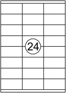 Etiket Quantore 70x35mm 2400stuks