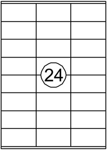 Etiket Quantore 70x36mm 2400 stuks