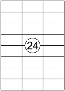 Etiket Quantore 70x37mm 2400stuks