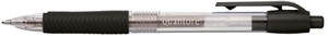 Gelschrijver Quantore gripdrukknop 0.7mm zwart