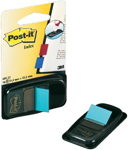 Indextabs Post-it 680 25.4×43.2mm felblauw 50 tabs