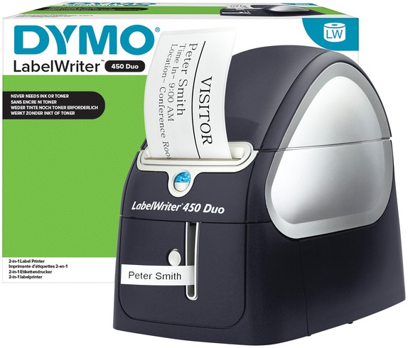 Labelprinter Dymo LabelWriter 450 Duo desktop zwart - Afbeelding 2