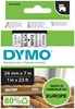 Labeltape Dymo LabelManager D1 polyester 24mm zwart op wit - Afbeelding 4