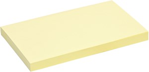 Memoblok Quantore 76x127mm geel 100 vel