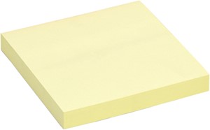 Memoblok Quantore 76x76mm geel 100 vel