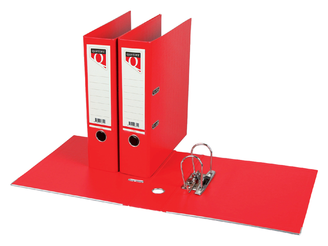 Ordner Quantore A4 80mm PP rood - Afbeelding 3