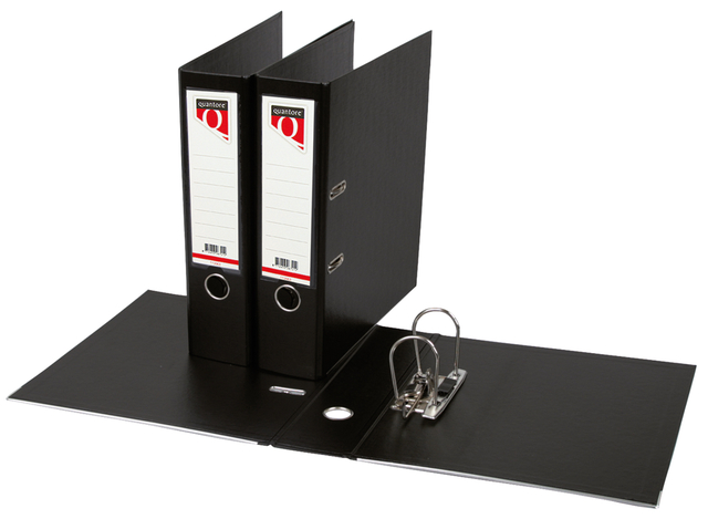 Ordner Quantore A4 80mm PP zwart - Afbeelding 3