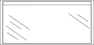 Paklijstenvelop Quantore zelfklevend onbedrukt 225x122mm 1000 stuks